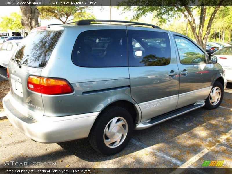 Silver Spruce Metallic / Gray 2000 Toyota Sienna XLE