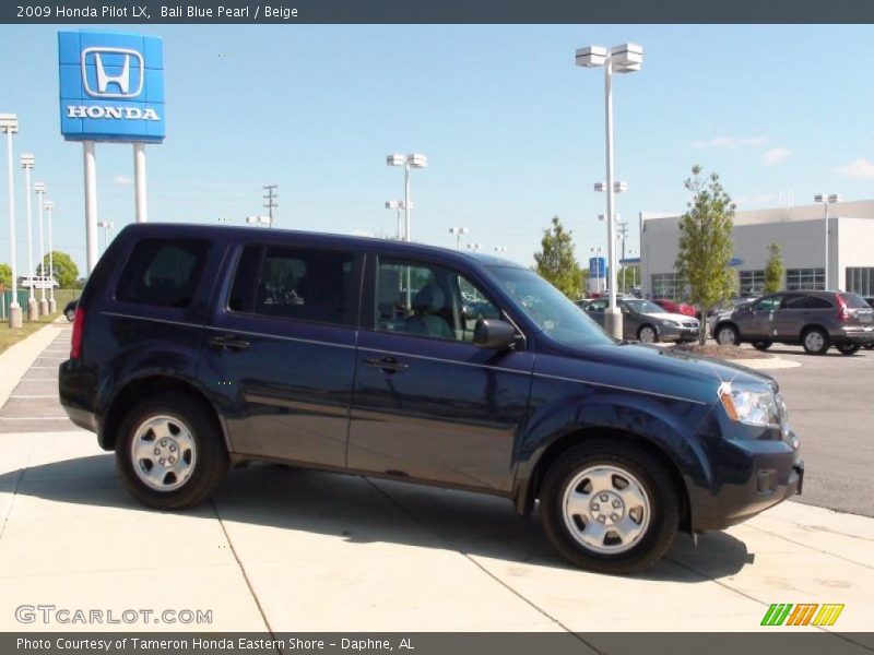 Bali Blue Pearl / Beige 2009 Honda Pilot LX