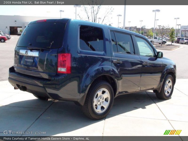 Bali Blue Pearl / Beige 2009 Honda Pilot LX