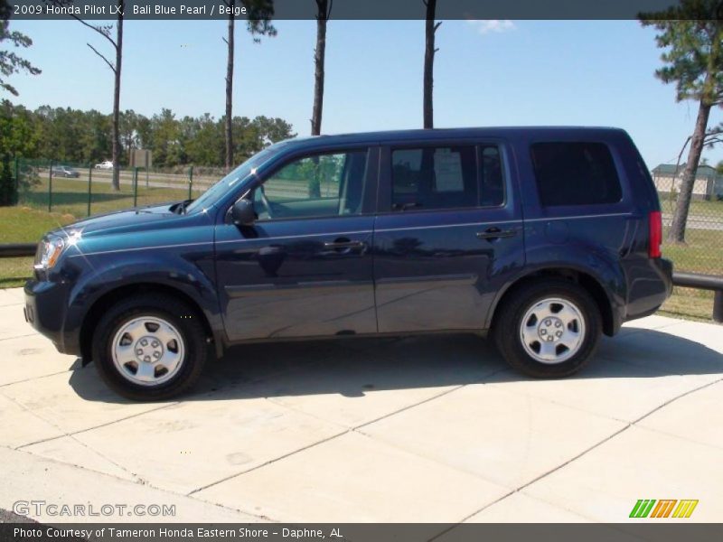 Bali Blue Pearl / Beige 2009 Honda Pilot LX