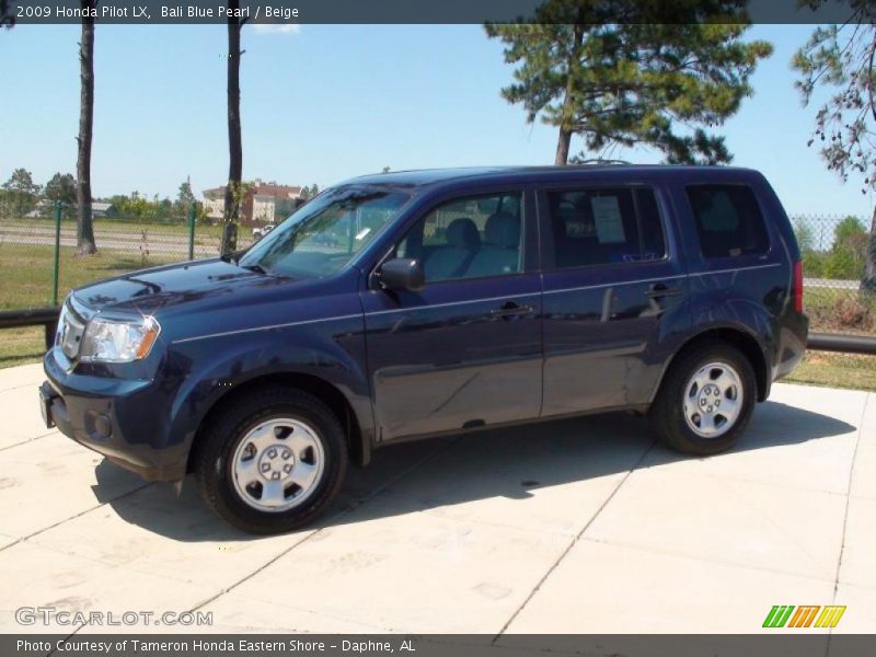 Bali Blue Pearl / Beige 2009 Honda Pilot LX