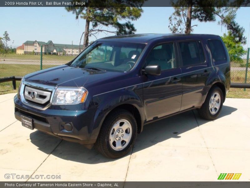 Bali Blue Pearl / Beige 2009 Honda Pilot LX