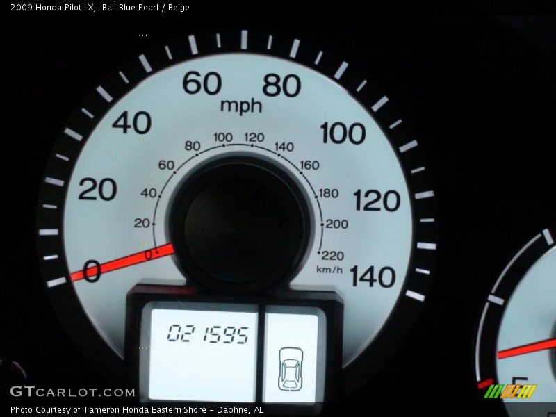 Bali Blue Pearl / Beige 2009 Honda Pilot LX