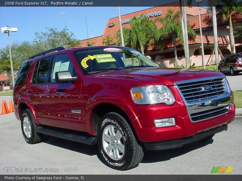 Redfire Metallic / Camel 2008 Ford Explorer XLT