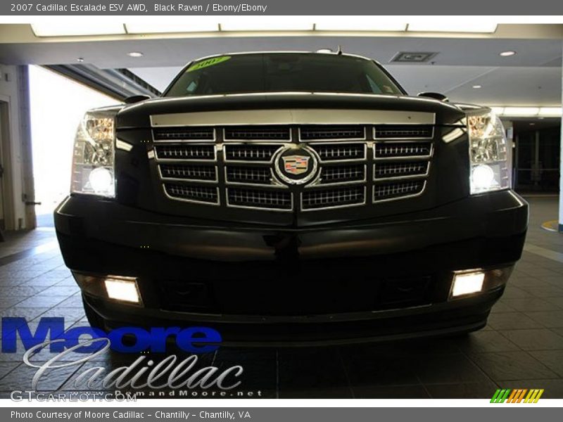 Black Raven / Ebony/Ebony 2007 Cadillac Escalade ESV AWD