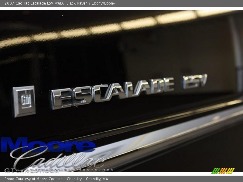 Black Raven / Ebony/Ebony 2007 Cadillac Escalade ESV AWD