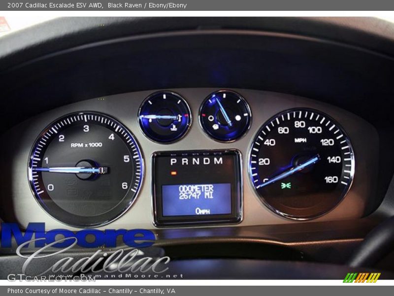 Black Raven / Ebony/Ebony 2007 Cadillac Escalade ESV AWD