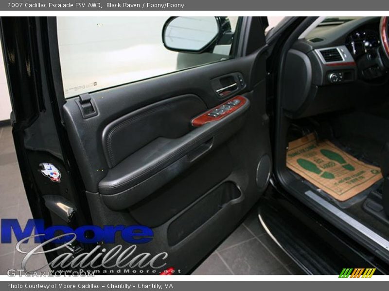 Black Raven / Ebony/Ebony 2007 Cadillac Escalade ESV AWD