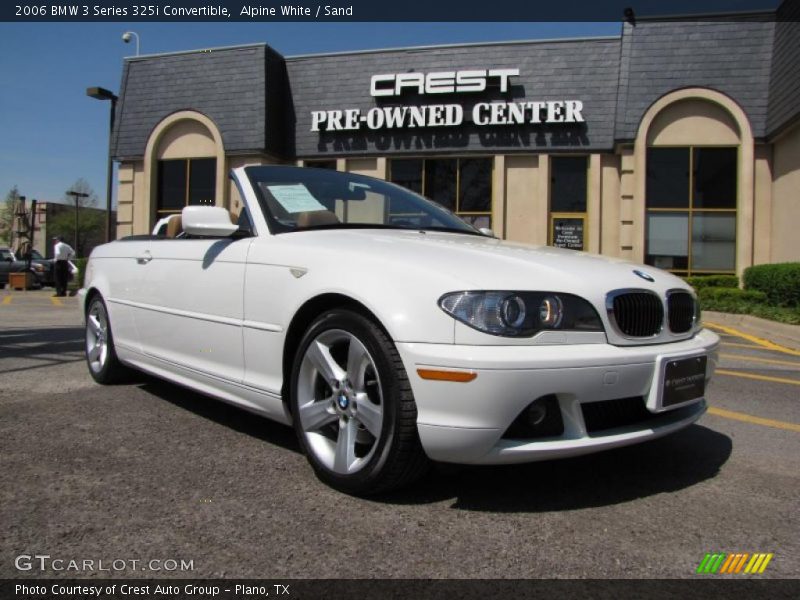 Alpine White / Sand 2006 BMW 3 Series 325i Convertible