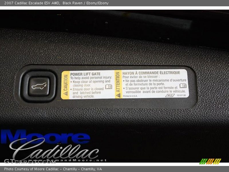 Black Raven / Ebony/Ebony 2007 Cadillac Escalade ESV AWD