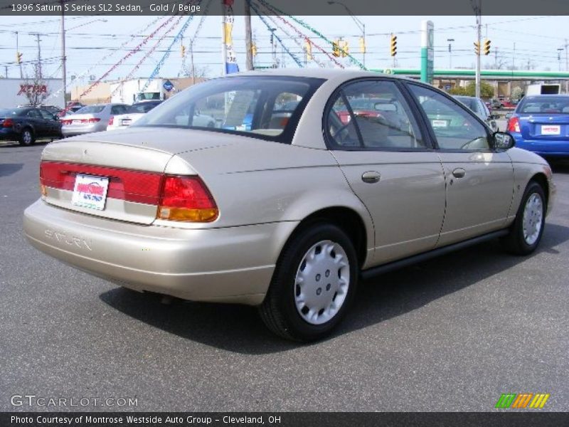 Gold / Beige 1996 Saturn S Series SL2 Sedan