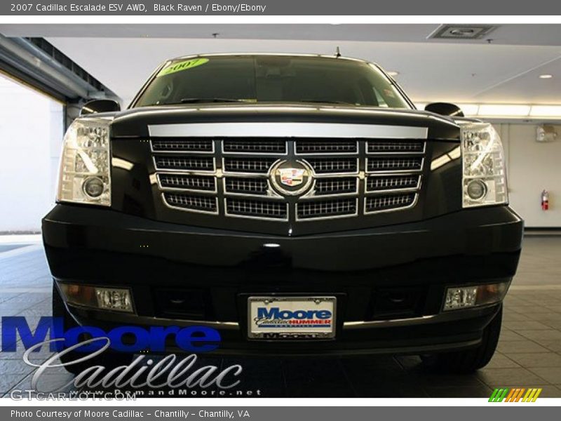 Black Raven / Ebony/Ebony 2007 Cadillac Escalade ESV AWD