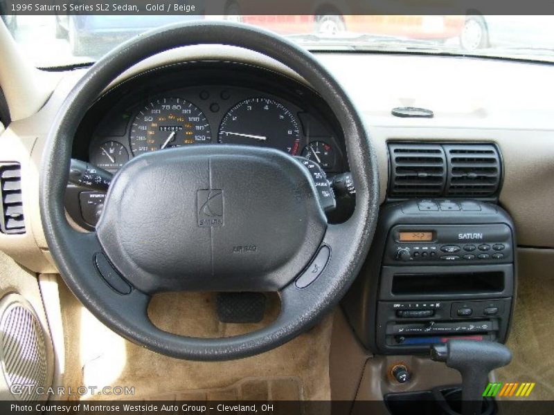 Gold / Beige 1996 Saturn S Series SL2 Sedan