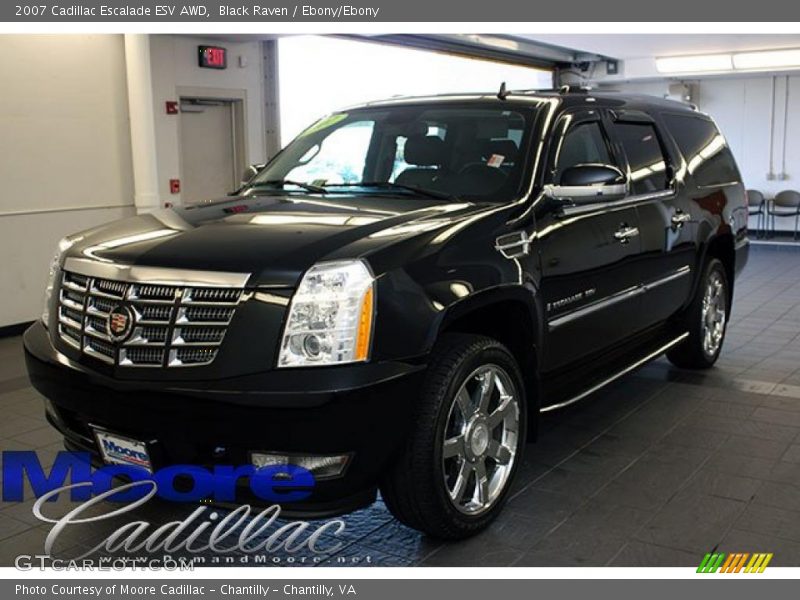 Black Raven / Ebony/Ebony 2007 Cadillac Escalade ESV AWD