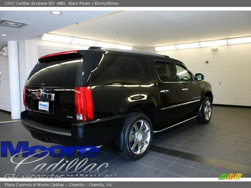 Black Raven / Ebony/Ebony 2007 Cadillac Escalade ESV AWD