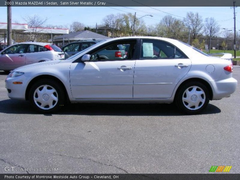 Satin Silver Metallic / Gray 2003 Mazda MAZDA6 i Sedan
