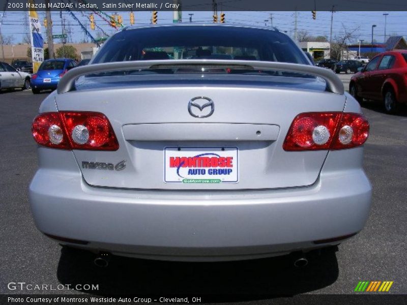 Satin Silver Metallic / Gray 2003 Mazda MAZDA6 i Sedan