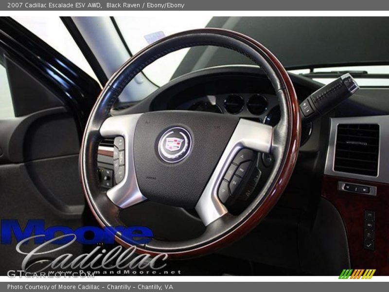 Black Raven / Ebony/Ebony 2007 Cadillac Escalade ESV AWD