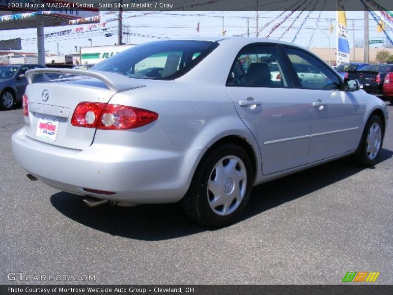 Satin Silver Metallic / Gray 2003 Mazda MAZDA6 i Sedan