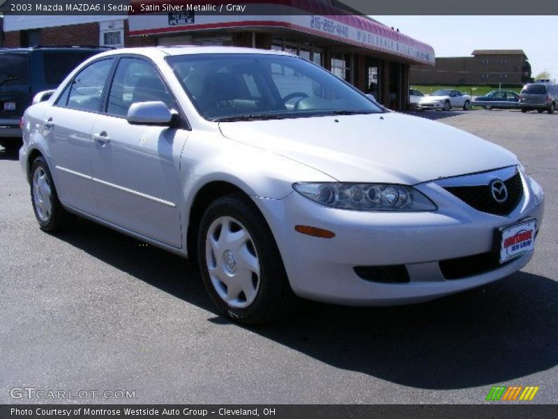 Satin Silver Metallic / Gray 2003 Mazda MAZDA6 i Sedan