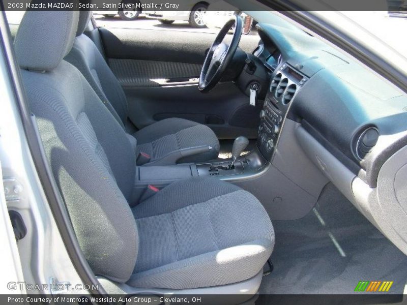 Satin Silver Metallic / Gray 2003 Mazda MAZDA6 i Sedan