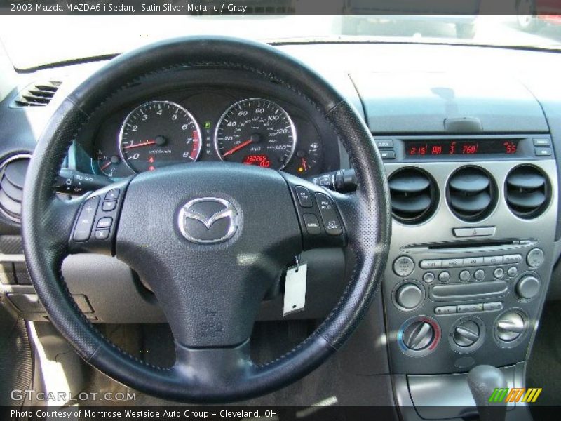 Satin Silver Metallic / Gray 2003 Mazda MAZDA6 i Sedan