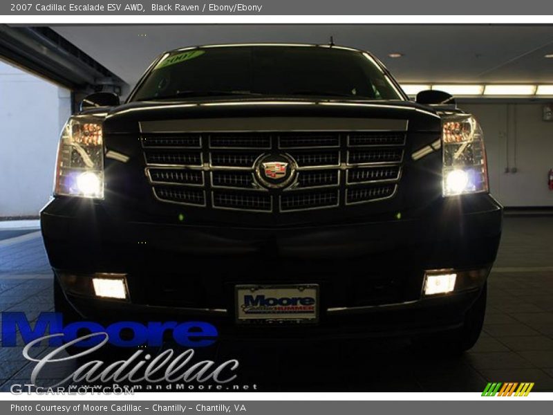 Black Raven / Ebony/Ebony 2007 Cadillac Escalade ESV AWD