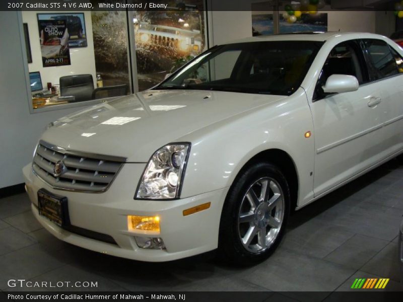 White Diamond / Ebony 2007 Cadillac STS 4 V6 AWD