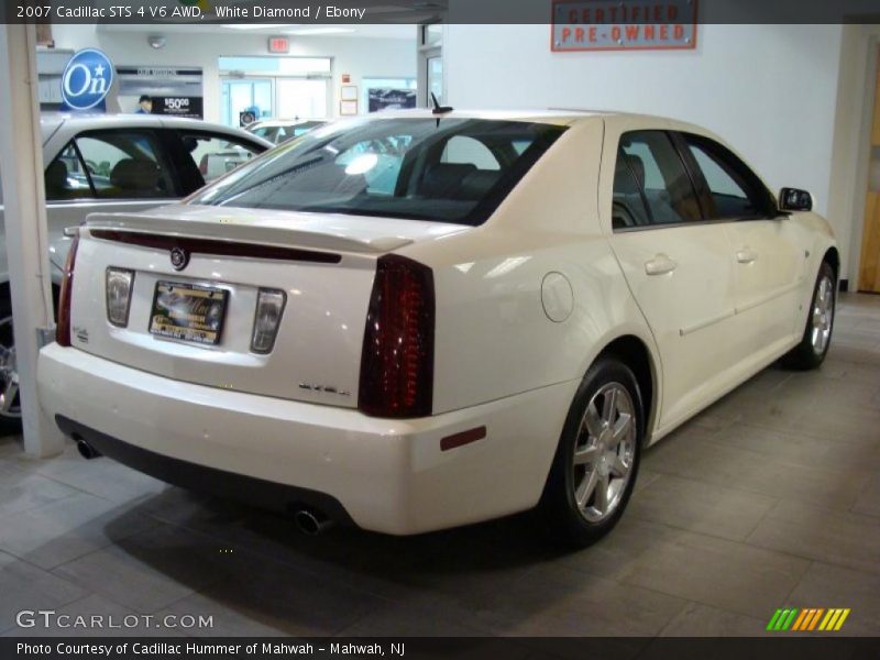 White Diamond / Ebony 2007 Cadillac STS 4 V6 AWD
