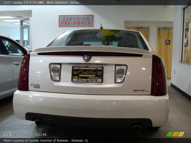 White Diamond / Ebony 2007 Cadillac STS 4 V6 AWD