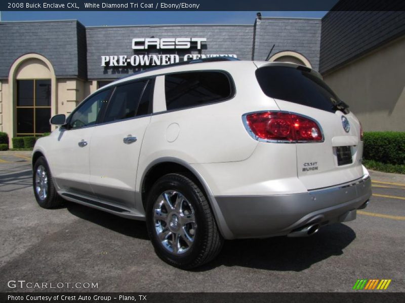 White Diamond Tri Coat / Ebony/Ebony 2008 Buick Enclave CXL