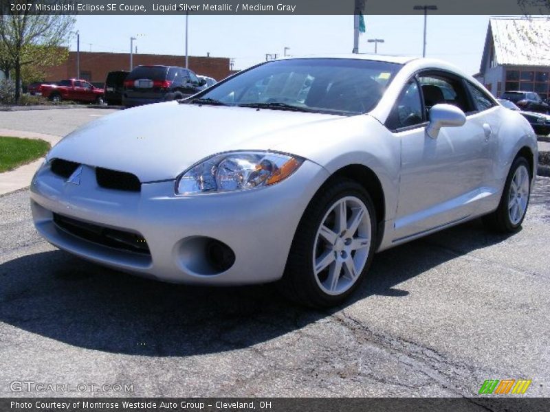 Liquid Silver Metallic / Medium Gray 2007 Mitsubishi Eclipse SE Coupe