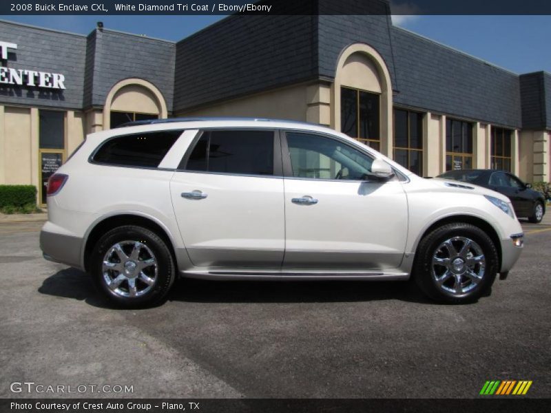 White Diamond Tri Coat / Ebony/Ebony 2008 Buick Enclave CXL