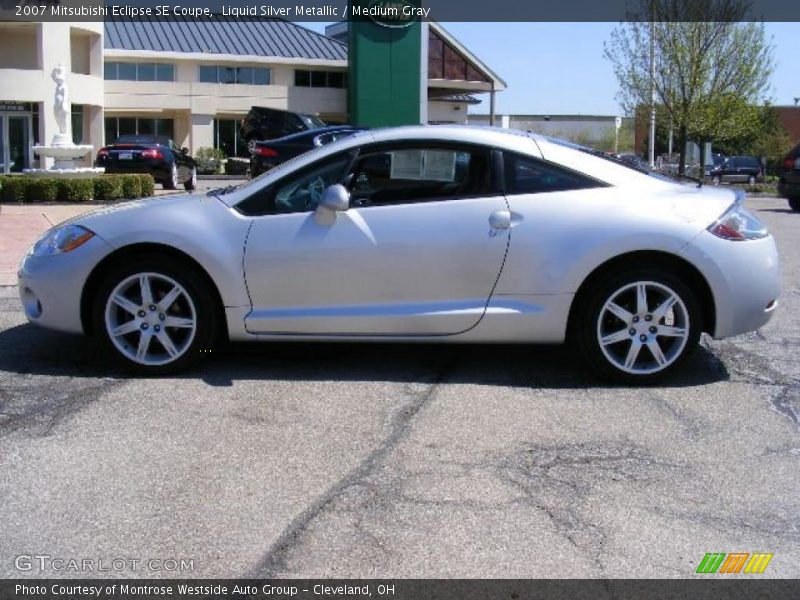 Liquid Silver Metallic / Medium Gray 2007 Mitsubishi Eclipse SE Coupe