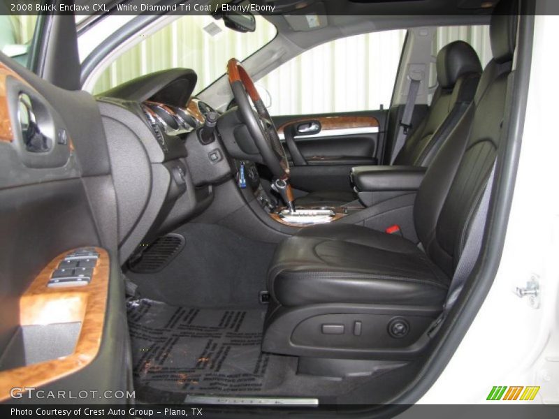 White Diamond Tri Coat / Ebony/Ebony 2008 Buick Enclave CXL