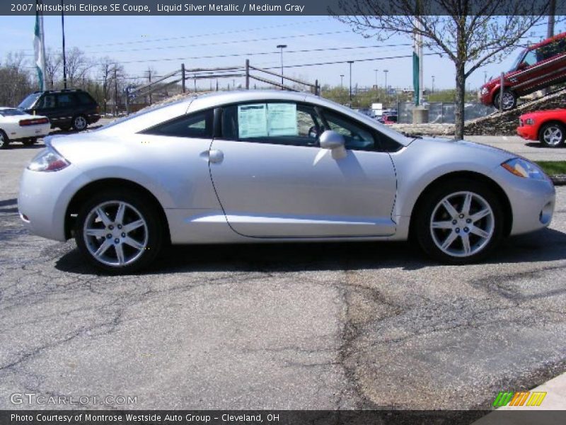 Liquid Silver Metallic / Medium Gray 2007 Mitsubishi Eclipse SE Coupe