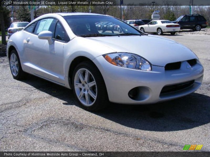 Liquid Silver Metallic / Medium Gray 2007 Mitsubishi Eclipse SE Coupe