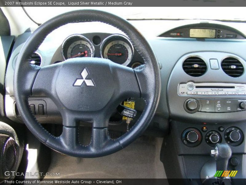 Liquid Silver Metallic / Medium Gray 2007 Mitsubishi Eclipse SE Coupe