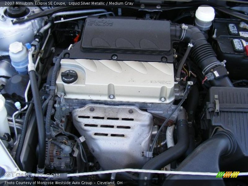 Liquid Silver Metallic / Medium Gray 2007 Mitsubishi Eclipse SE Coupe