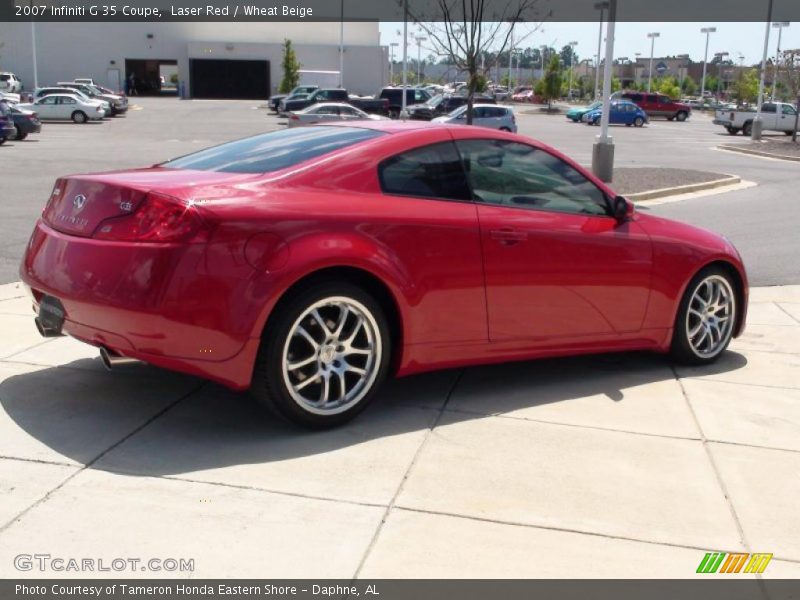 Laser Red / Wheat Beige 2007 Infiniti G 35 Coupe