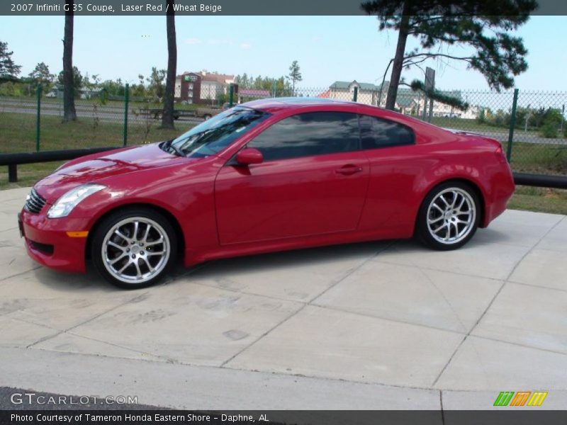 Laser Red / Wheat Beige 2007 Infiniti G 35 Coupe