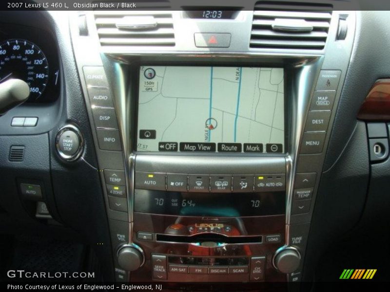 Obsidian Black / Black 2007 Lexus LS 460 L