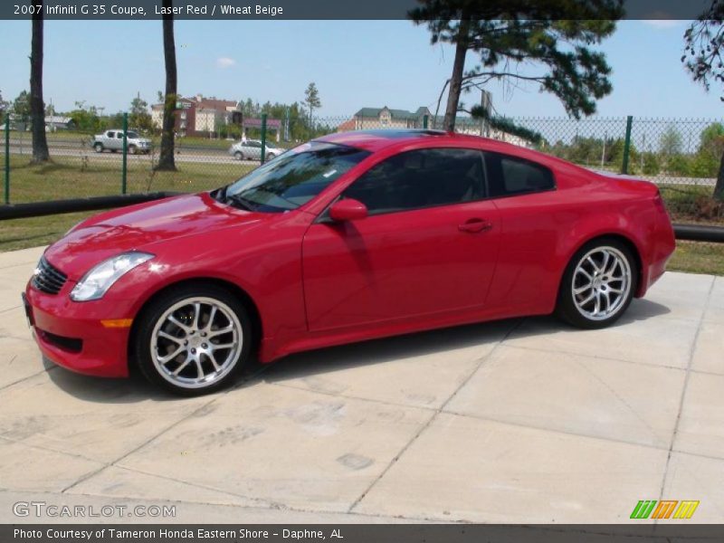 Laser Red / Wheat Beige 2007 Infiniti G 35 Coupe