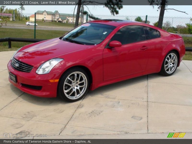 Laser Red / Wheat Beige 2007 Infiniti G 35 Coupe