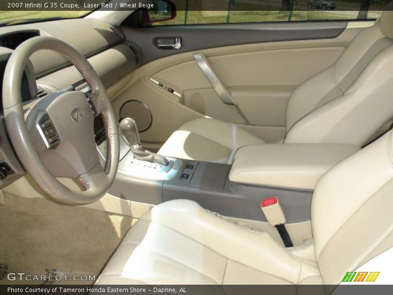Laser Red / Wheat Beige 2007 Infiniti G 35 Coupe