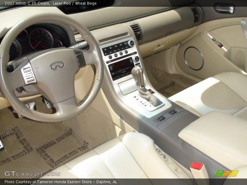 Laser Red / Wheat Beige 2007 Infiniti G 35 Coupe