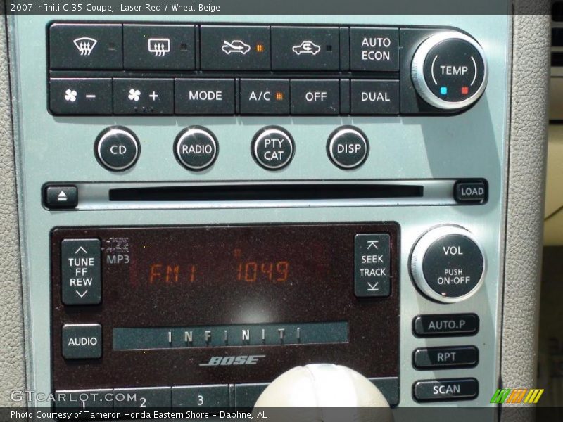 Laser Red / Wheat Beige 2007 Infiniti G 35 Coupe