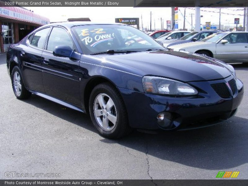 Midnight Blue Metallic / Ebony 2008 Pontiac Grand Prix Sedan