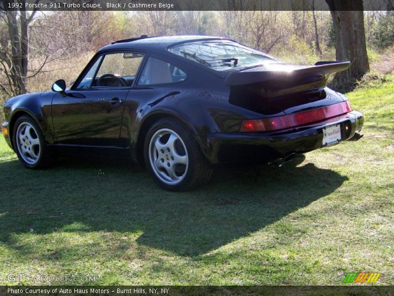 Black / Cashmere Beige 1992 Porsche 911 Turbo Coupe