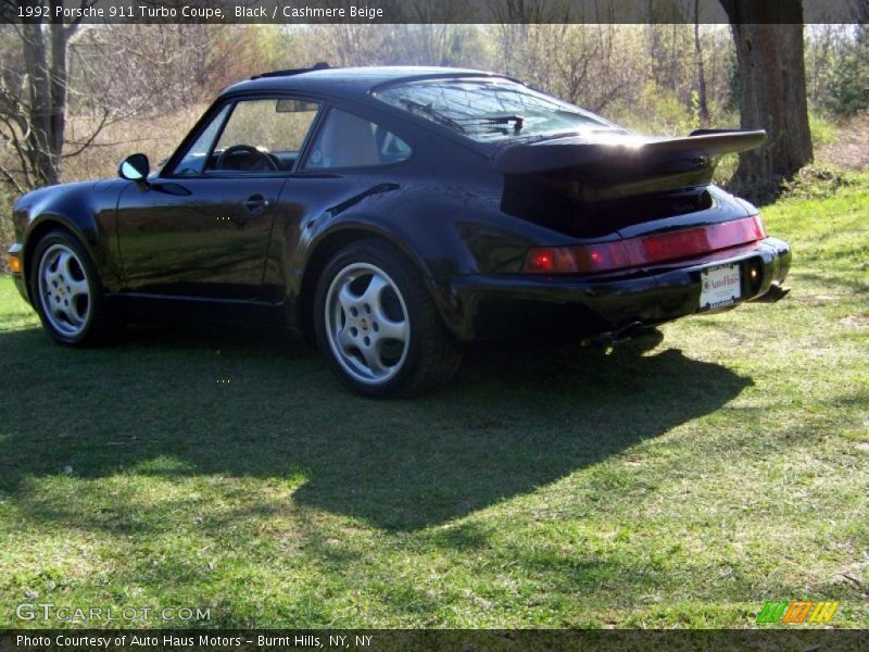 Black / Cashmere Beige 1992 Porsche 911 Turbo Coupe